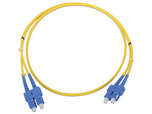 Jumper de Fibra Óptica LinkedPro LP-FO-6053B, Monomodo, SC a SC Duplex, 1m. Color Amarillo.