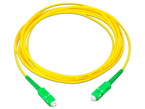 Jumper de Fibra Óptica Monomodo LinkedPro SC (M-M) de 2m. Color Amarillo.