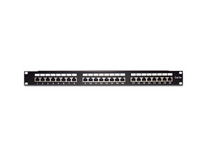 Panel de Parcheo para Impacto Linkedpro LP-PP-530 de 24 Puertos, Blindado, STP, Cat5e, Color Negro.