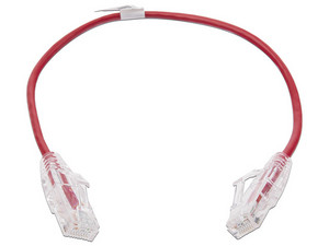 Cable de Parcheo Slim LinkedPro LP-UT6-030-RD28, UTP Cat6, Calibre 28AWG, 30cm. Color Rojo.