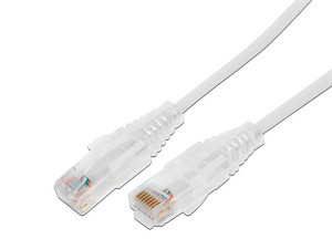Cable de Parcheo Slim LinkedPro, UTP Cat6A, Diámetro Reducido, 28 AWG, 1m. Color Blanco.