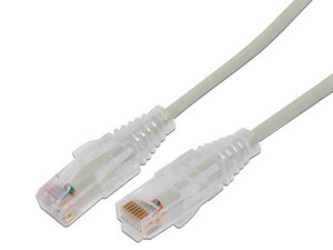 Cable de Parcheo Linkedpro LP-UT6A-200-GY28, Slim, UTP, Cat6A, 2m, Color Gris, Diámetro Reducido 28 AWG.