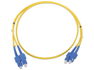 Jumper de Fibra Óptica Linked Pro, Monomodo, SC a SC Dúplex, 5m. Color Amarillo.