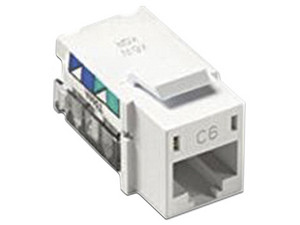Jack Lutron CON-1PC6-WH, Para Telefonía, Cat6, 8 conductores, Color Blanco.