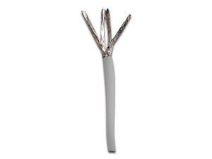 Bobina de Cable Intellinet Cat6A, SFTP (UTP) Caja con 305 m, 24 AWG, Sólido. Color Gris.
