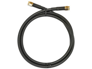 Cable MicroTik SMASMA, SMA a SMA (M-M), 1m, Para  LTE 699 - 2690 MHz. Color Negro.