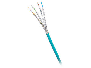 Bobina de Cable Panduit Cat6A, 24 AWG, 500m, Uso Industrial con Resistencia al Aceite, Rayos UV y Abrasión, Multifilar (Flexible), Color Azul.
