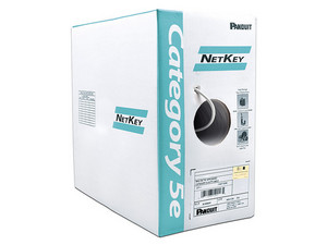 Bobina de cable UTP Panduit, Cat5e, 24AWG, 305m. Color Gris Claro.