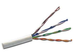Bobina de Cable SAXXON Cat6 (UTP) con 305m, Color Blanco.
