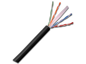 Bobina de Cable SAXXON Cat6 (UTP) con 305m, Color Negro.
