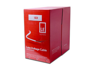 Bobina de Cable SFIRE SF-22-06-LE tipo CCA, 305 m, 22 AWG, 6 conductores, para aplicaciones en Alarmas de intrusión, Control de Acceso, Interfonos y Videoporteros. Color Blanco.