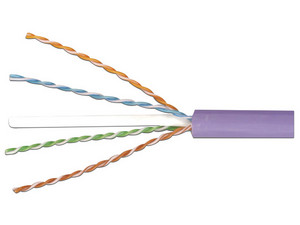 Bobina de Cable UTP Siemon Reelex, Cat6, Caja con 305m, Calibre 23 AWG, 4 Pares. Color Morado.