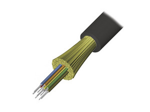 Cable de fibra óptica multimodo OM3 de 6 hilos, interior/exterior, dieléctrico, LS0H, optimizado para 10 Gigabit y Fiber Channel de 1 metro, con marcado de longitud cada 2 pies.