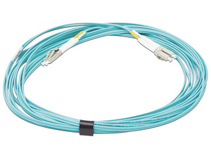 Cable de red Siemon multimodo 50/125 XGLO OM3, de fibra dúplex LC-LC de 7m.