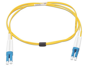 Jumper de Fibra Óptica Monomodo Siemon FJ2-LCULCUL-01 de 1m, Conector LC/UPC-LC/UPC, Dúplex, Color Amarillo.