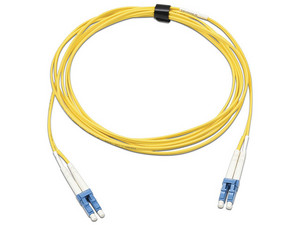 Jumper de Fibra Óptica Monomodo Siemon FJ2-LCULCUL-03 de 3m, Conector LC/UPC-LC/UPC, Dúplex, Color Amarillo.