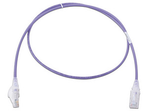 Cable de Red Siemon, Cat6, UTP (M-M), 28 AWG, 0.9 m. Color Violeta. Versión Bulk.