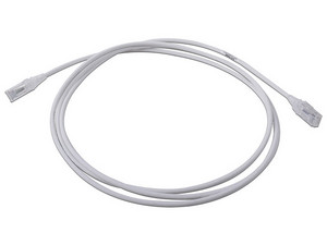 Cable de red SIEMON MC6-07-0228, Patch Cord MC6 Modular Cat6 UTP, CM/LS0H, 2.1m, Color Blanco, Diámetro Reducido (28AWG).