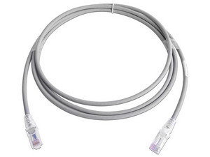 Cable de red SIEMON MC6-07-04B, Patch Cord MC6 Modular Cat6 UTP, CM/LS0H, 7ft, Color Gris, Versión Bulk (Sin Empaque Individual).