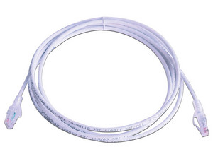 Cable de red SIEMON Cat6 UTP, RJ45 (M-M), 3.0m, Color Blanco. Bulk.