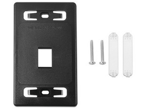 Placa de Pared Modular Siemon MX-FP-S-01-0 de 1 Salida para Módulos MAX, Color Negro.