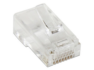 Plugs RJ-45, Cat 5e, UTP, con 50 piezas.