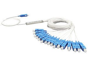 Cable Divisor Óptico Tempo TM-PLC-1X16UPC tipo PLC, 1 x 16 conectores SC/UPC. Color Blanco