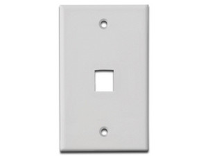 Placa de Pared TVC A1751A con una perforación, Color Blanco.