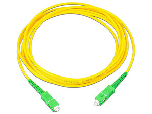Jumper de Fibra Óptica LMN-FO-SCA-SCA-03,  SC-SC Monomodo, 3m, Color Amarillo.