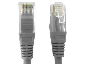 Cable de red, Cat5e, UTP, RJ45 (M-M), 3m, Color Gris.