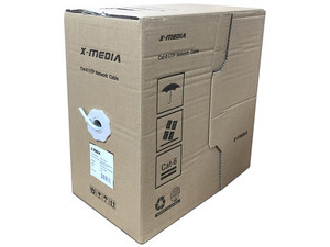 Bobina de Cable Cat6 (UTP) con 305 m, Color Azul, 24 AWG, EIA/TIA ETL.