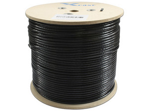 Bobina de cable X-case Cat6 (UTP) 305 metros, Color Negro.