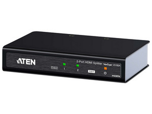 Multiplicador Splitter Aten VS182A HDMI, 4K 30Hz de 2 Puertos. HDCP 2.2, 10.2 Gbps. Color Negro.