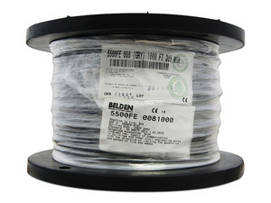 Bonina de Cable Belden, Blindado, 2C/22AWG, Color Blanco.