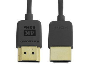 Cable HDMI 2.0 Batauro Longitud 2.0 m Conector en el Primer Extremo HDMI (Macho) a HDMI (Macho), 4K UHD 60Hz, Color Negro.