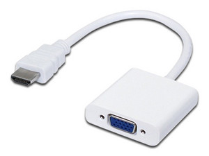 Convertidor HDMI a VGA Brobotix, Color Blanco.
