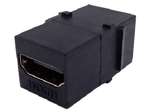 Acoplador HDMI 1.4 (hembra a hembra). Color Negro.