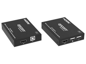 Extensor HDMI EPCOM EPC-E5200K,Transmisión hasta 150m, Cat5e, Control IR hasta 150m. Color Negro.