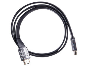 Cable de Video Epcom Plano HDMI 2.0 (M-M), 4K, 5m. Color Negro.