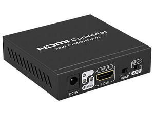 Convertidor de Señal Epcom TT3061, Extractor de Audio de HDMI a HDMI y Audio, Salida de Audio Digital o Análoga, SPDIF, Auxiliar 3.5mm.