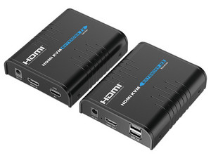 Kit Extensor KVM HDMI 1.3 y USB para distancias de 120 metros, Resolución 1080P, Cat 5, 5e, 6, Soporta hasta 253 receptores.