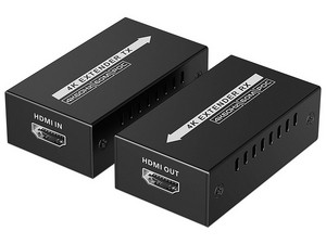 Kit Extensor HDMI Mini, 4K@60Hz a 60 Metros, PoC, Transmisión sobre Cable Cat6.