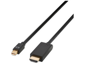 Adaptador de cable Kanex MDPHD10FT mini Display Port a HDMI, 3 m. Color Negro