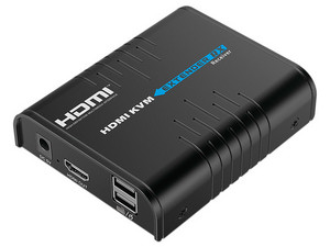 Receptor HDMI Epcom TT373KVM4.0RX, Hasta 120 m, HDMI (H), RJ45(H). Color Negro.