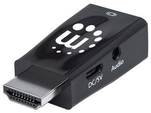 Convertidor Manhattan 151542 HDMI a VGA, con salida de Audio.