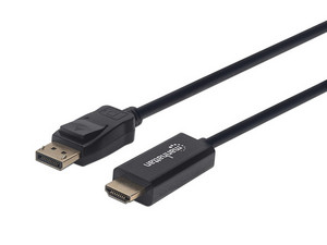 Cable de Video Manhattan de DisplayPort 1.1 a HDMI (Macho-Macho) de 3m. Color Negro.