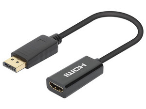 Adaptador Activo DisplayPort a HDMI Manhattan, 4K a 60Hz, Macho a Hembra, Color Negro