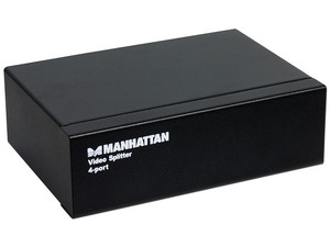 Video Splitter Profesional Manhattan  de 4 Puertos VGA.                      