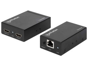 Kit extensor de video HDMI Manhattan 207584 por cable Ethernet Cat6, IR, 1080p hasta 50 m.