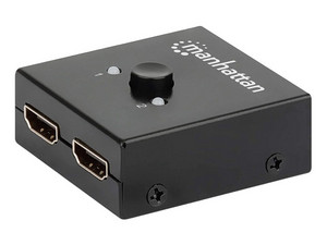 Switch Conmutador Manhattan de Video HDMI de 2 Puertos, Bidireccional, 4K 60HZ.